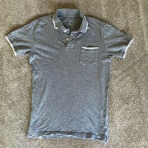 Prince & Fox Gray Short Sleeve Polo Shirt Size Small